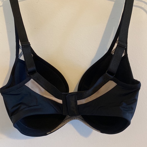 32E 32DD Paramour Felina Sexy Black Amaranth Underwire Mesh High Quality Bra EUC - Picture 2 of 16